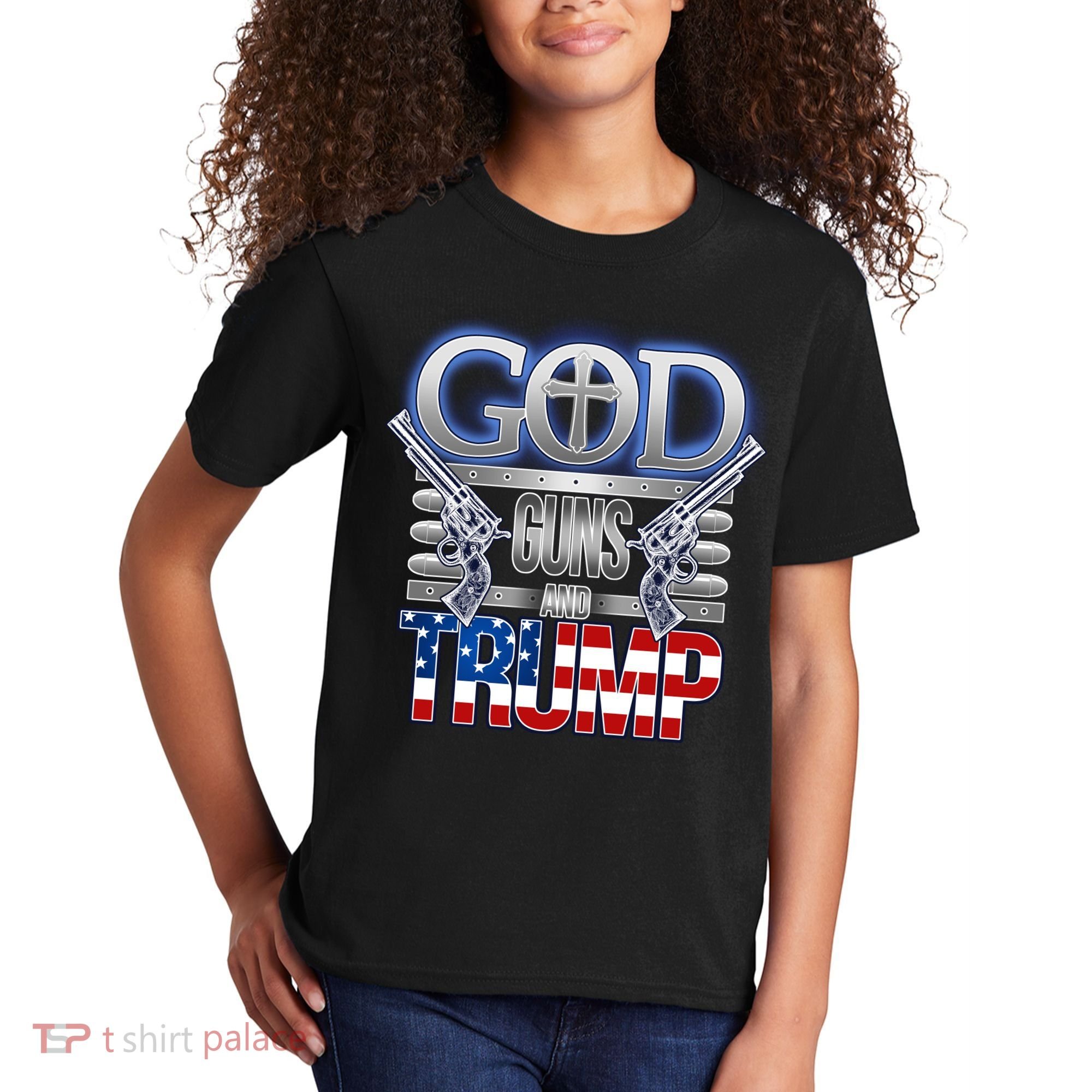 God Guns And Donald Trump Kids T-Shirt