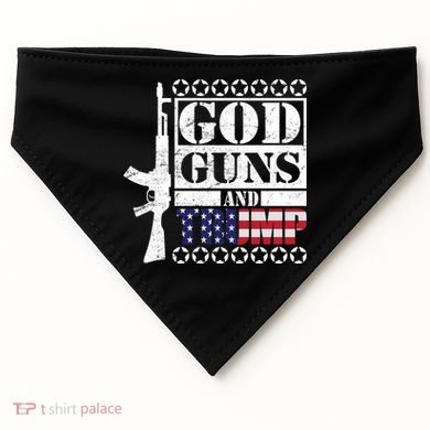 God Guns Trump USA-Made Doggie Bandana