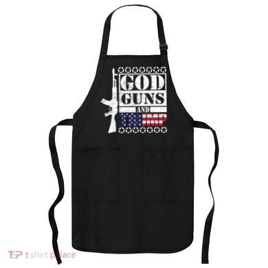 God Guns Trump Apron