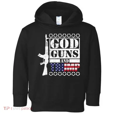 God Guns Trump Toddler Hoodie