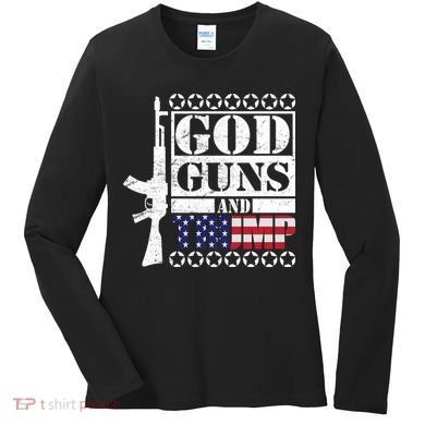 God Guns Trump Women's Long Sleeve Shirt