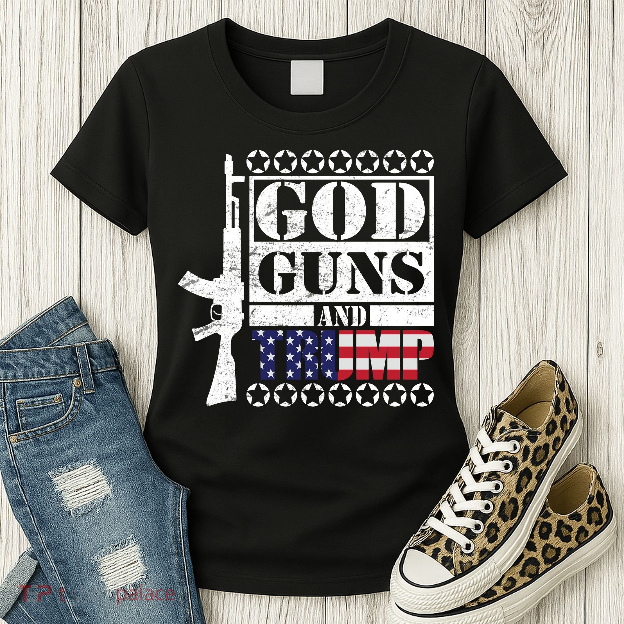 God Guns Trump Women's T-Shirt