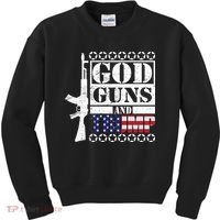 God Guns Trump Kids Sweatshirt thumb 0