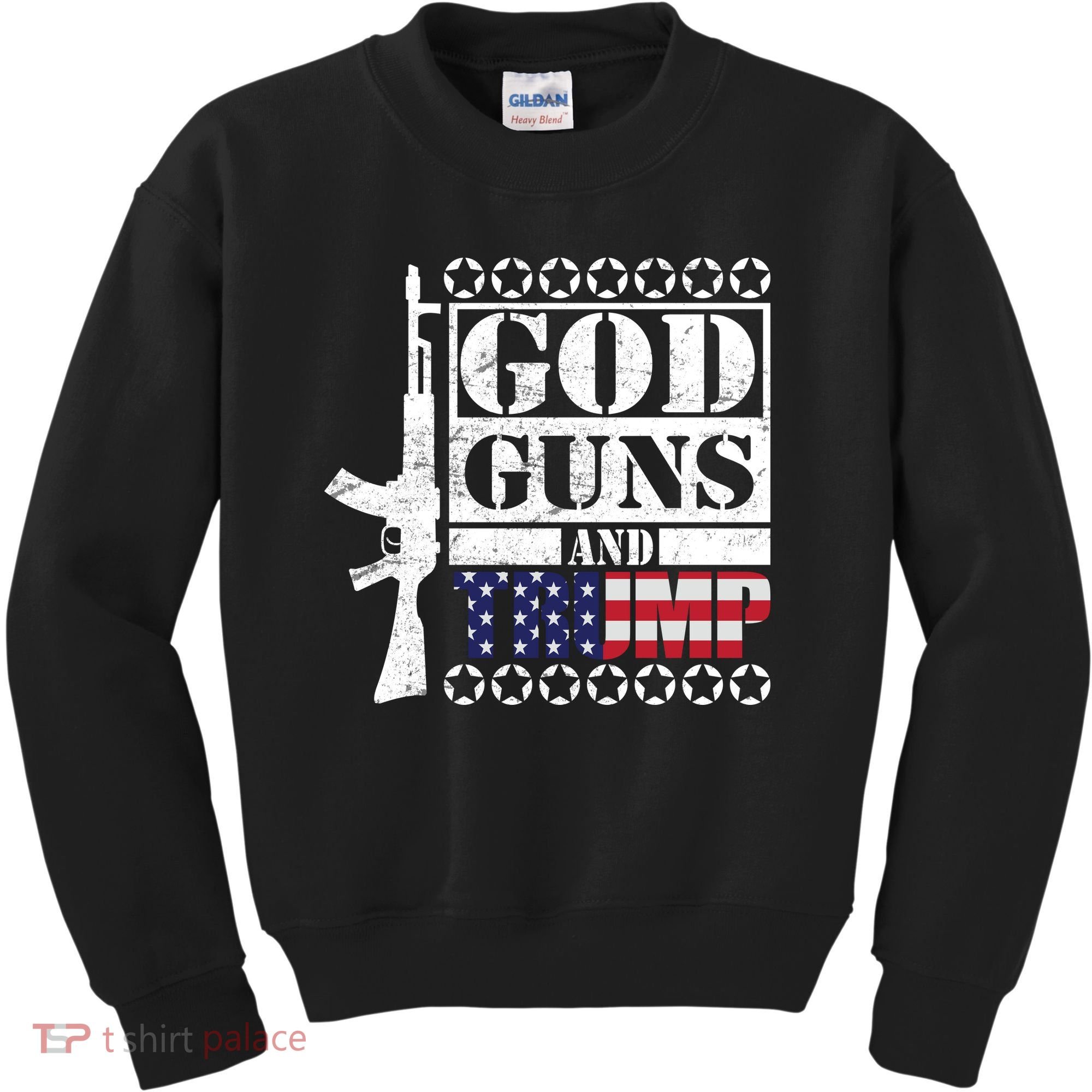 God Guns Trump Kids Sweatshirt