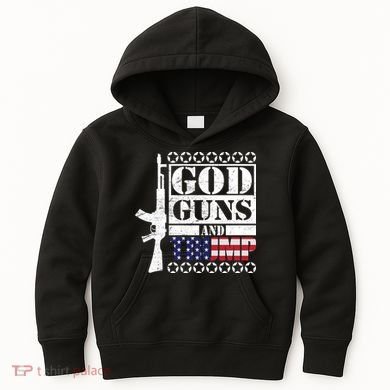 God Guns Trump Kids Hoodie