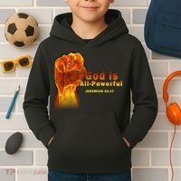 God is All-Powerful Kids Hoodie thumb 2