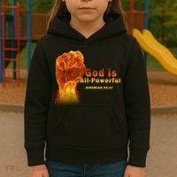 God is All-Powerful Kids Hoodie thumb 3