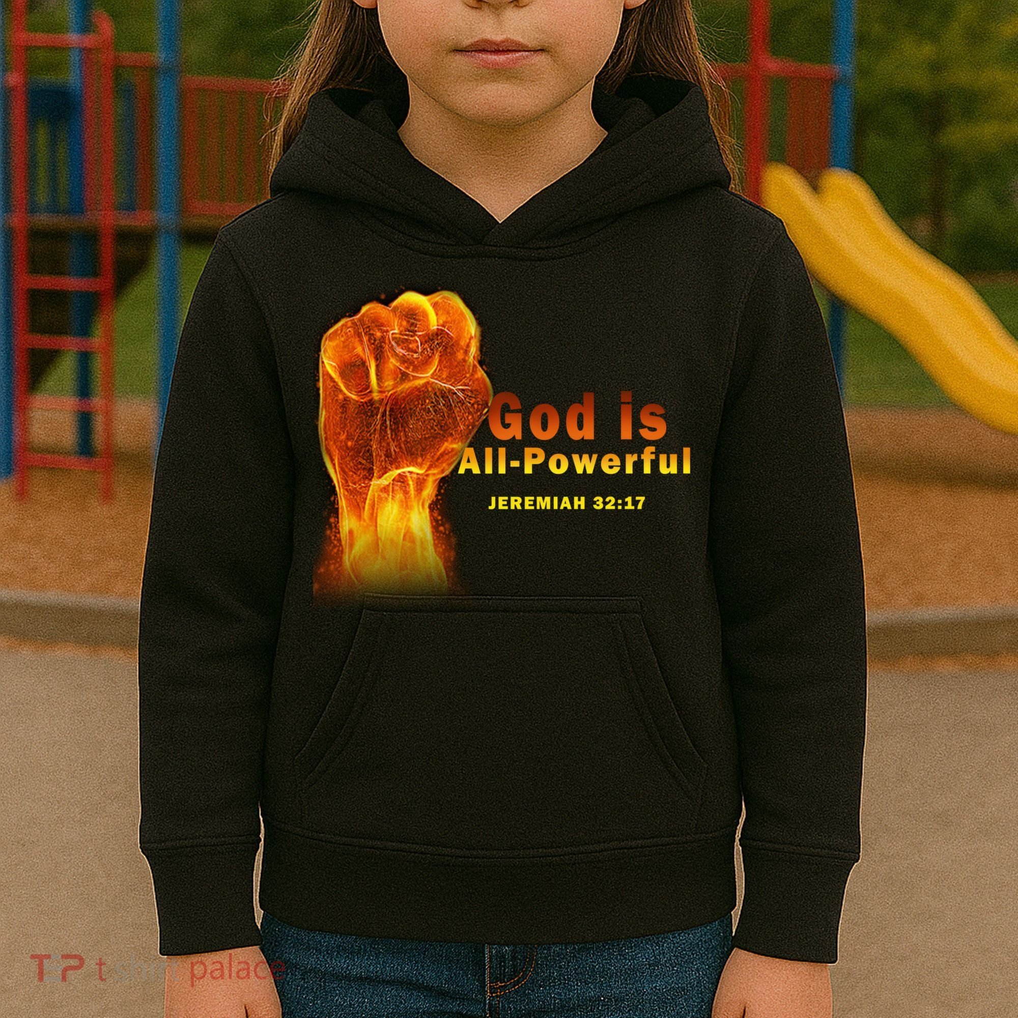 God is All-Powerful Kids Hoodie