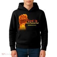 God is All-Powerful Kids Hoodie thumb 4