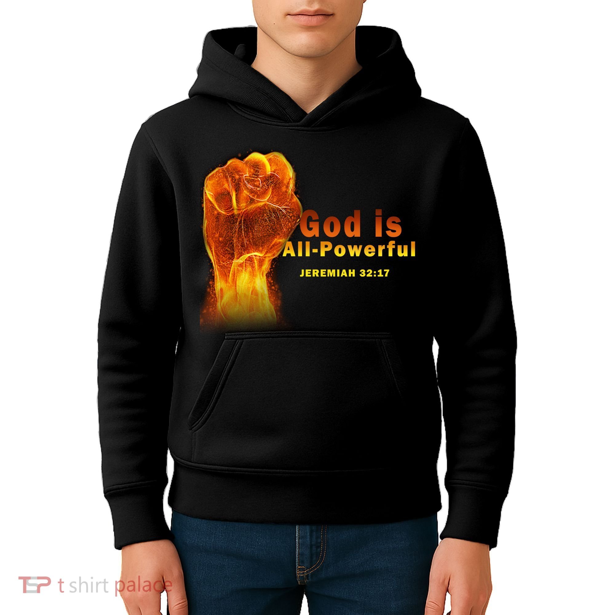 God is All-Powerful Kids Hoodie