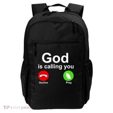 God Is Calling Decline or Pray Backpack