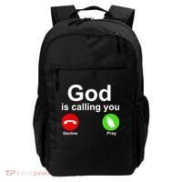 God Is Calling Decline or Pray Backpack thumb 0