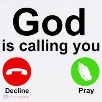 God Is Calling Decline or Pray Tank Top thumb 6