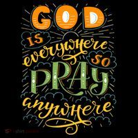 God is Everywhere So Pray Anywhere Baby Bodysuit thumb 2