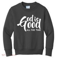 God is Good All the Time Kids Sweatshirt thumb 0