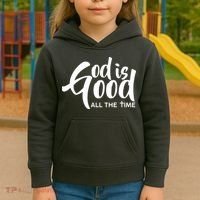 God is Good All the Time Kids Hoodie thumb 3