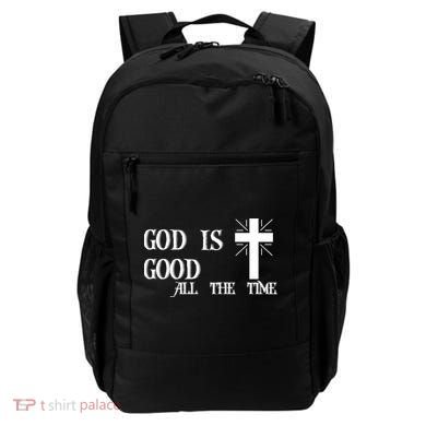 God Is Good All The Time With Cross Backpack
