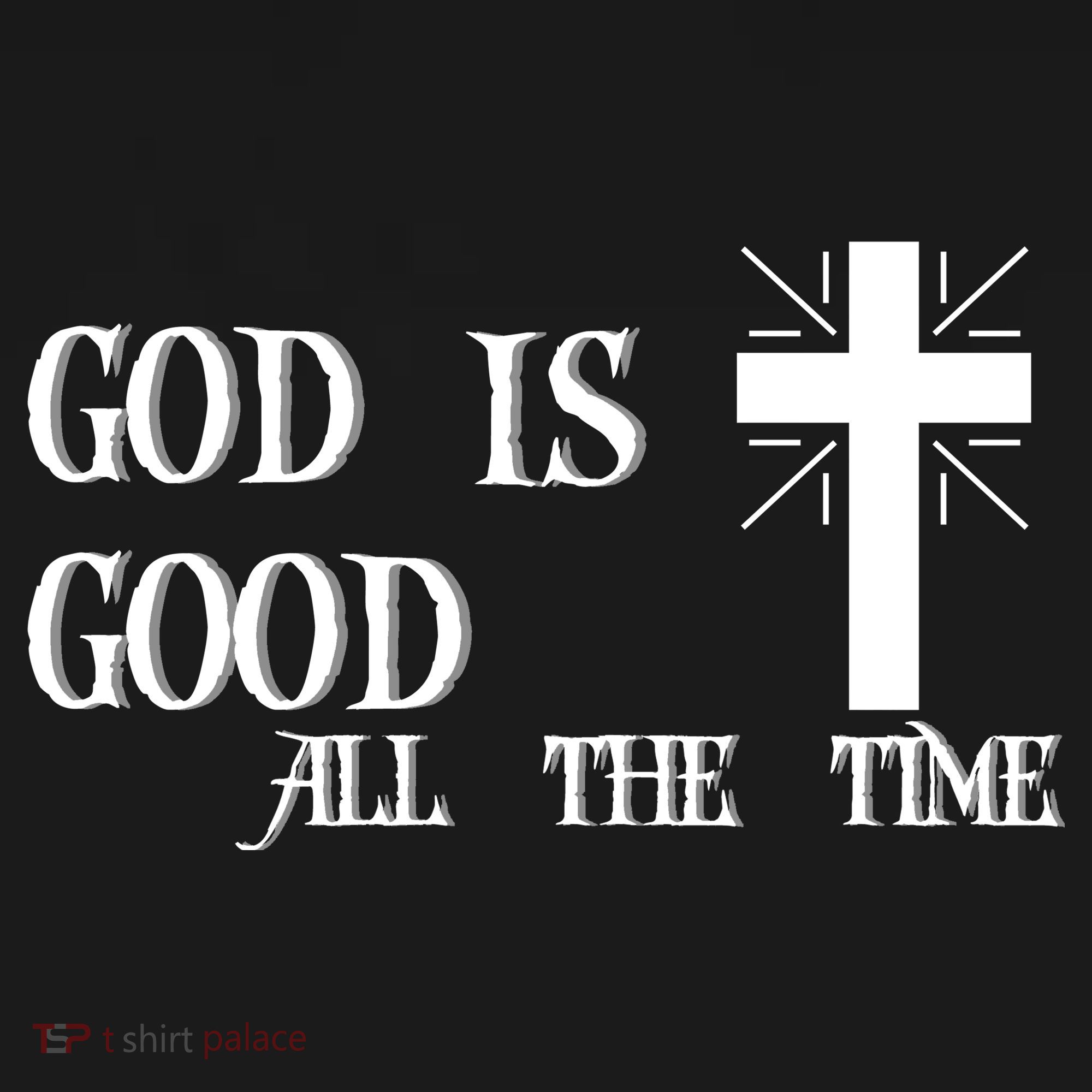 God Is Good All The Time With Cross Toddler Hoodie