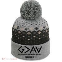 God Is Greater Romans 3:38 The Baniff Cuffed Pom Beanie thumb 0