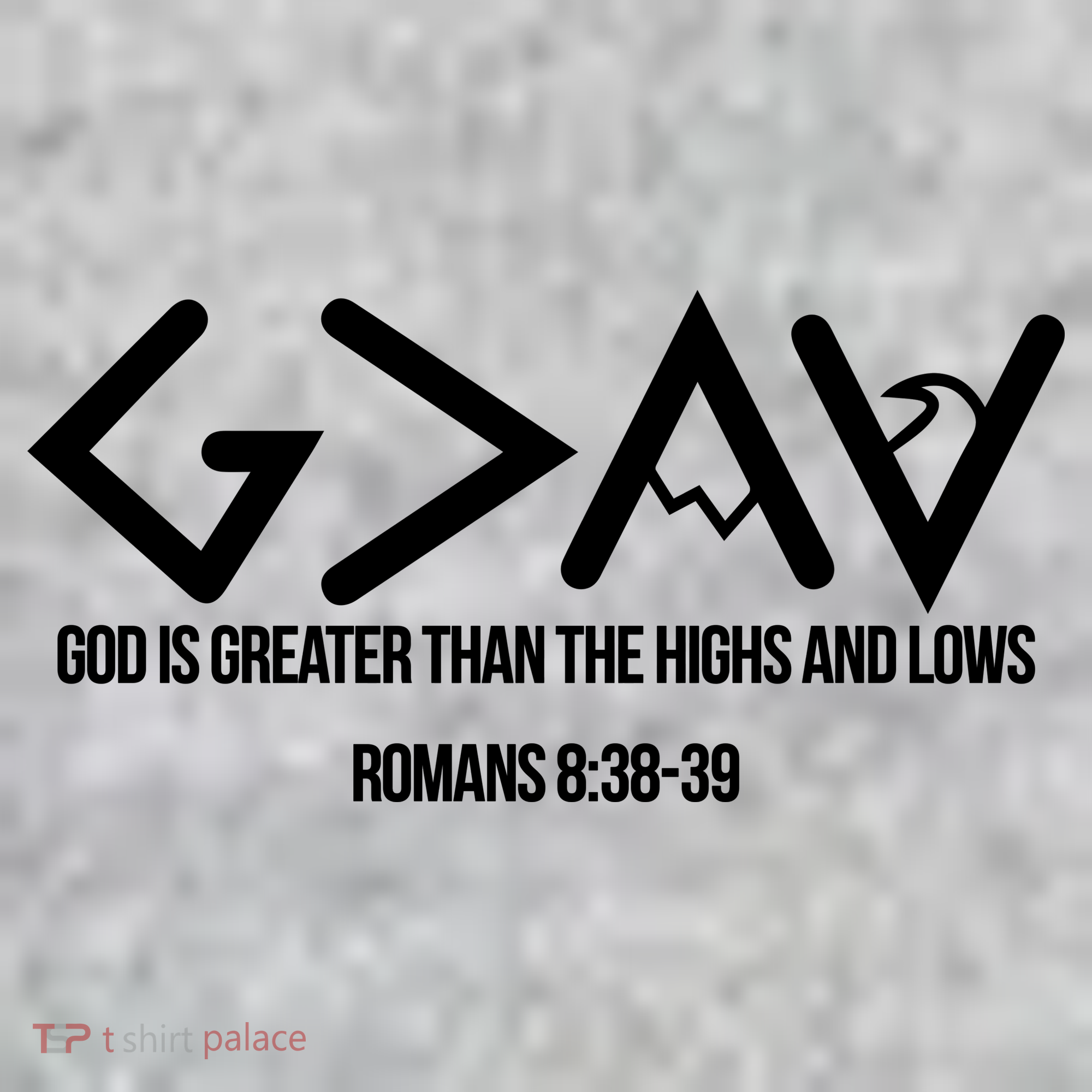 God Is Greater Romans 3:38 The Baniff Cuffed Pom Beanie