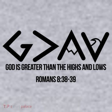 God Is Greater Romans 3:38 Women's Racerback Cropped Tank