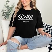 God Is Greater Romans 3:38 Comfort Colors T-Shirt thumb 2