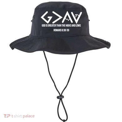 God Is Greater Romans 3:38 Bucket Hat