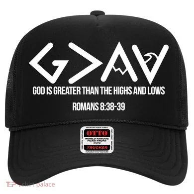 God Is Greater Romans 3:38 Hat