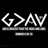 God Is Greater Romans 3:38 Kids Sweatshirt thumb 2