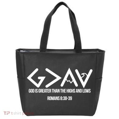 God Is Greater Romans 3:38 Tote Bag