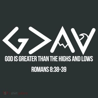 God Is Greater Romans 3:38 Infant Baby Jersey Bodysuit