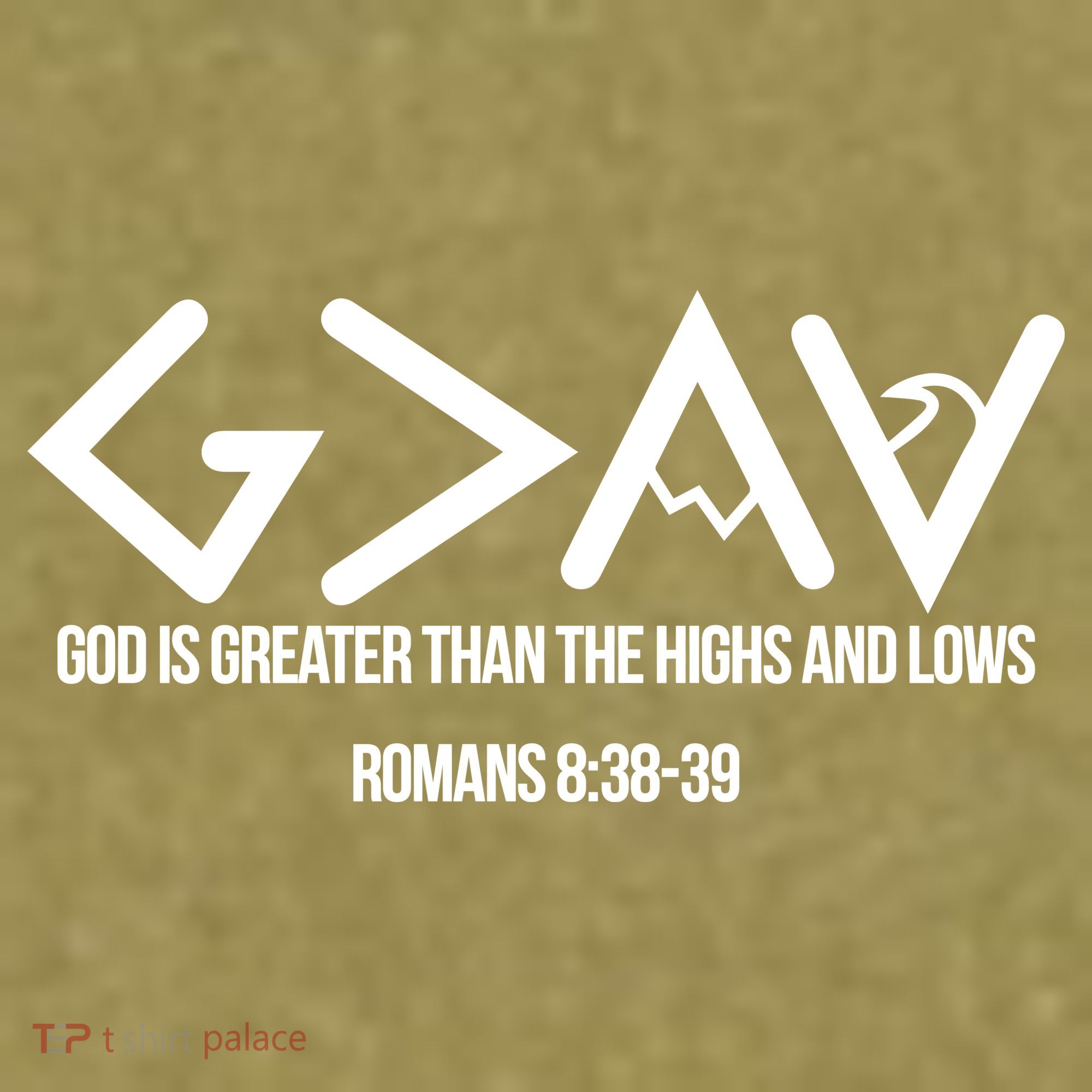 God Is Greater Romans 3:38 Garment-Dyed Women's Muscle Tee