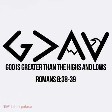 God Is Greater Romans 3:38 Garment-Dyed Sweatshirt