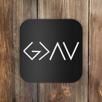 God is Greater Than Our Highs And Lows Coaster thumb 0
