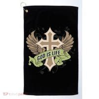 God is Life Golf Towel thumb 0