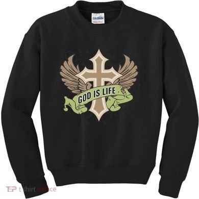 God is Life Kids Sweatshirt