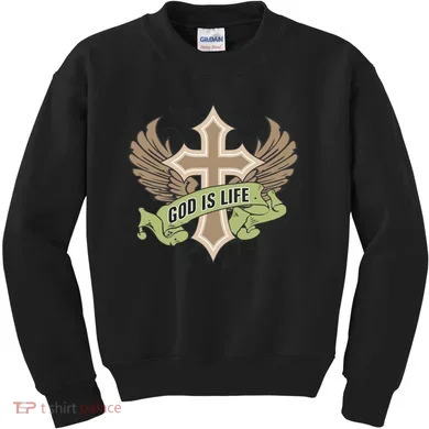 God is Life Kids Sweatshirt