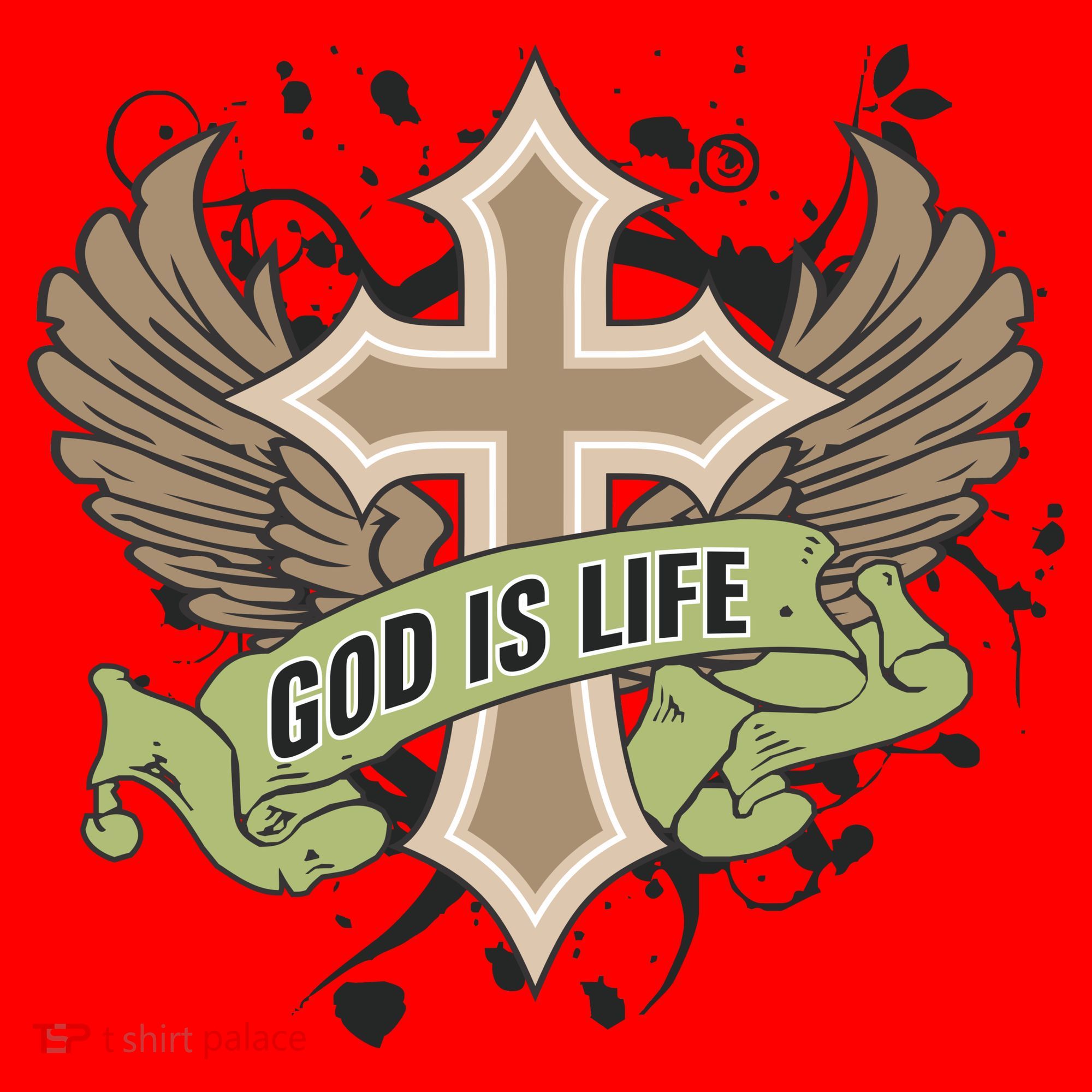 God is Life Santa Hat