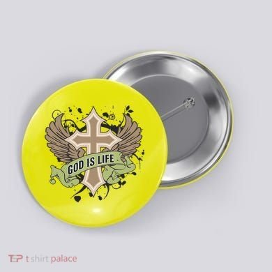 God is Life Button