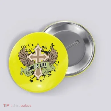 God is Life Button