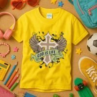 God is Life Kids T-Shirt thumb 3