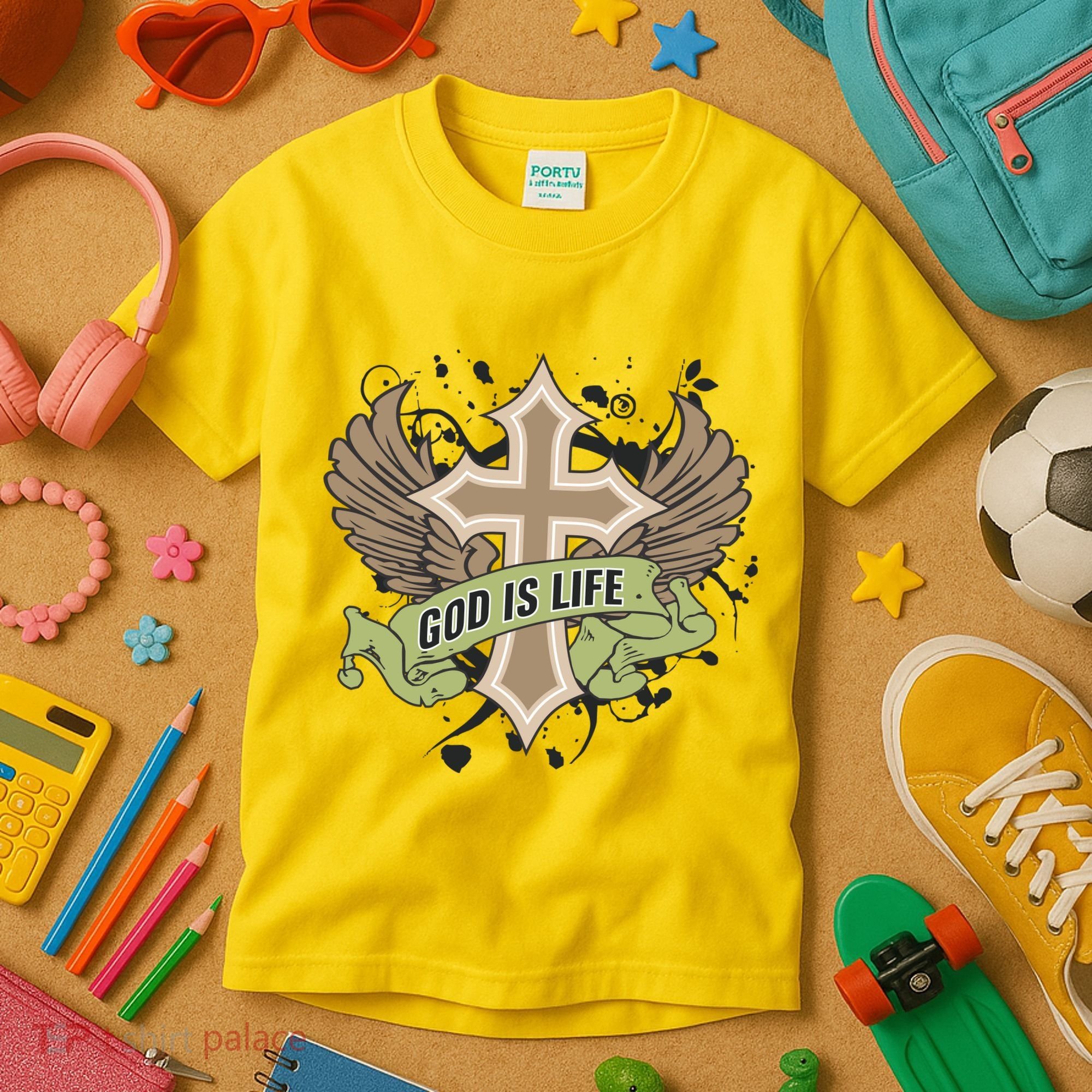 God is Life Kids T-Shirt