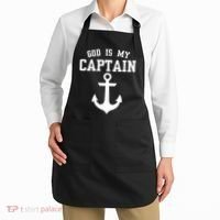 God Is My Captain Apron thumb 2