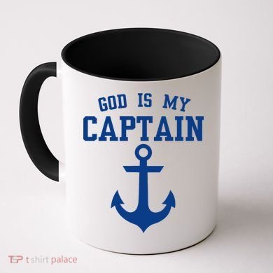 God Is My Captain Coffee Mug