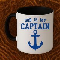 God Is My Captain Coffee Mug thumb 2