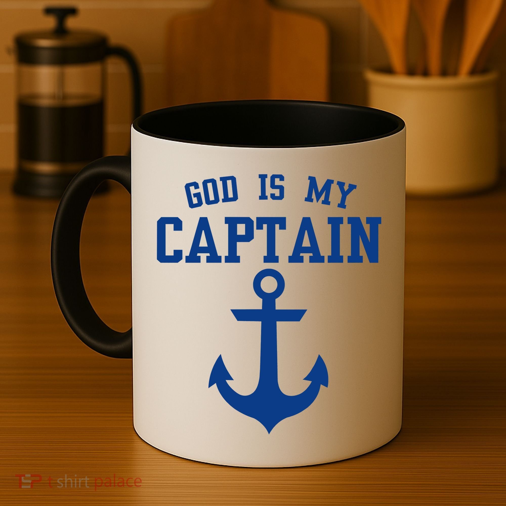 God Is My Captain Coffee Mug