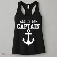 God Is My Captain Women's Tank Top thumb 3