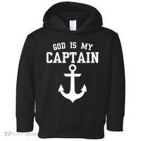 God Is My Captain Toddler Hoodie thumb 0
