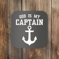God Is My Captain Coaster thumb 0