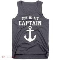 God Is My Captain Tank Top thumb 0